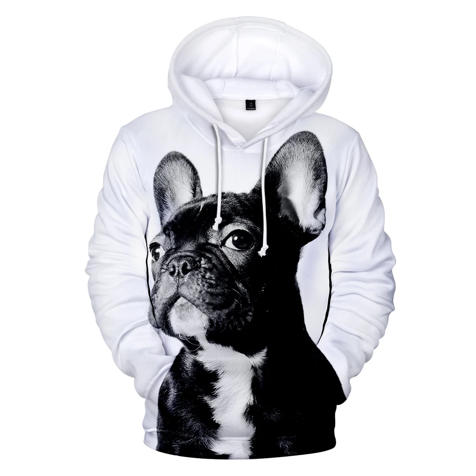 

Hot french bulldog Hoodies sweatshirts 3D Print Men/women Sweatshirts autumn winter Hooded 3D Funny Boys/girls casual Cool coats