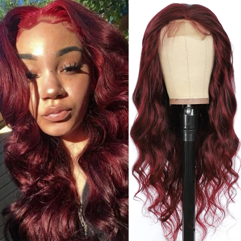 

Brazilian 9A Remy Human Hair Wigs 13x4 4x4 Lace Closure Frontal Wigs 99J Body Wave Lace Front Wigs Burg Brown Lace Wigs Euphoria