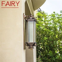 fairy outdoor wall lamp led classical retro luxury light sconces waterproof ip65 decorative for home