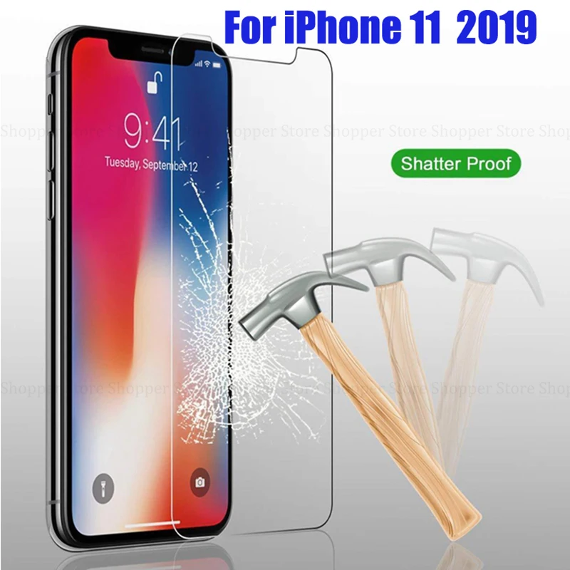Закаленное стекло для iPhone 11 X XS Pro Max XR 7 8 Защита экрана защитное на iphone 6s Plus