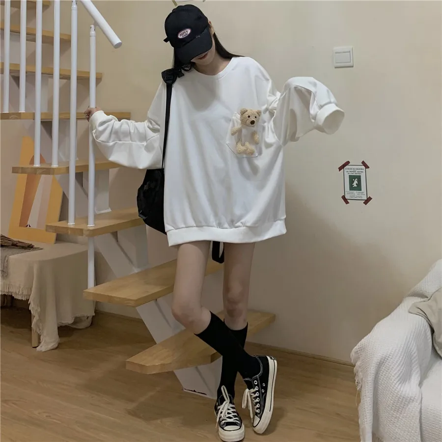 Sweatshirt Women Autumn Winter Oversized Hoodie Harajuku Hoodie Women Sweetshirts Kawaii Clothes Women Pullovers Korean Fashion