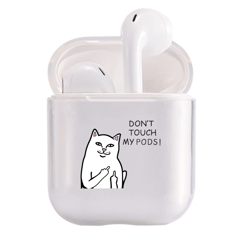I300011 Хрустальный милый чехол для наушников для Apple AirPods, чехол из жесткого поликарбоната, прозрачный защитный чехол, аксессуары для AirPods, зарядная коробка - Цвет: I300011