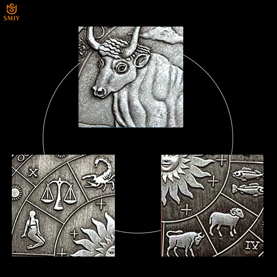 Коллекционная бронзовая монета со знаками Зодиака 2022 год