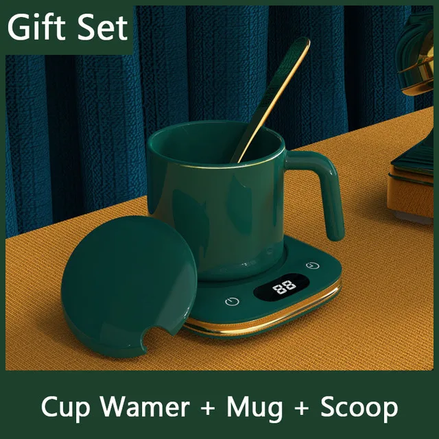 Электрический кофейный/кружка/коврик для чашки/подогреватель грелка с таймером 3