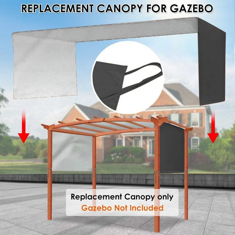 

Waterproof Replacement Canopy Durable Pergola Cover Outdoor Awning Sun Shade Canopies Universal Balcony Yard Shade Shelter