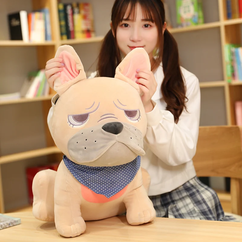 Мягкая имитация французского бульдога плюшевые игрушки мягкие пуховые