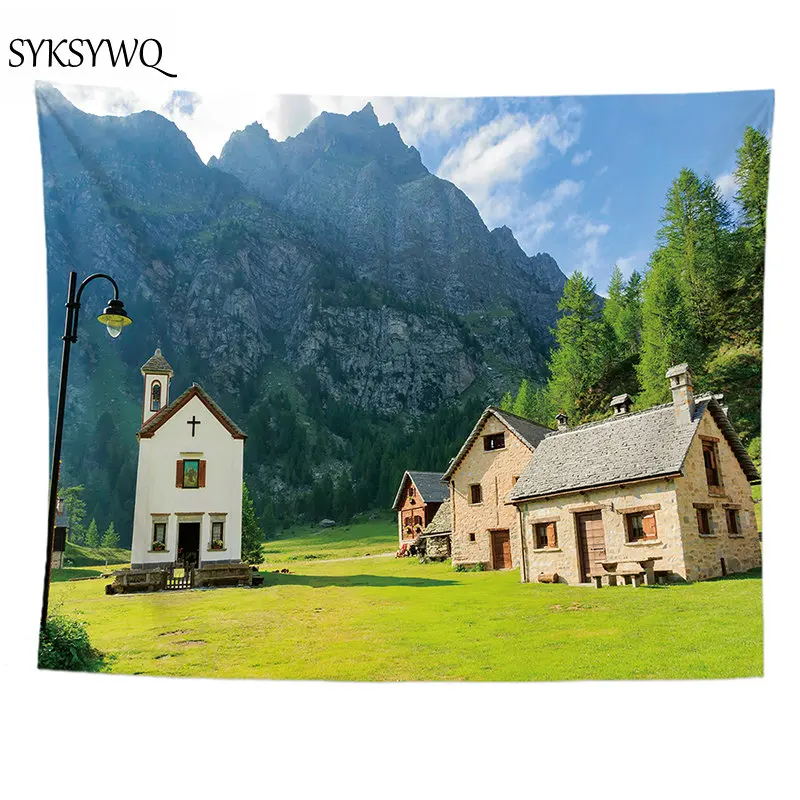 

Настенный гобелен в фермерском стиле, Новое поступление, Настенный Ковер в деревенском стиле для церкви, настенное одеяло, быстрая доставка