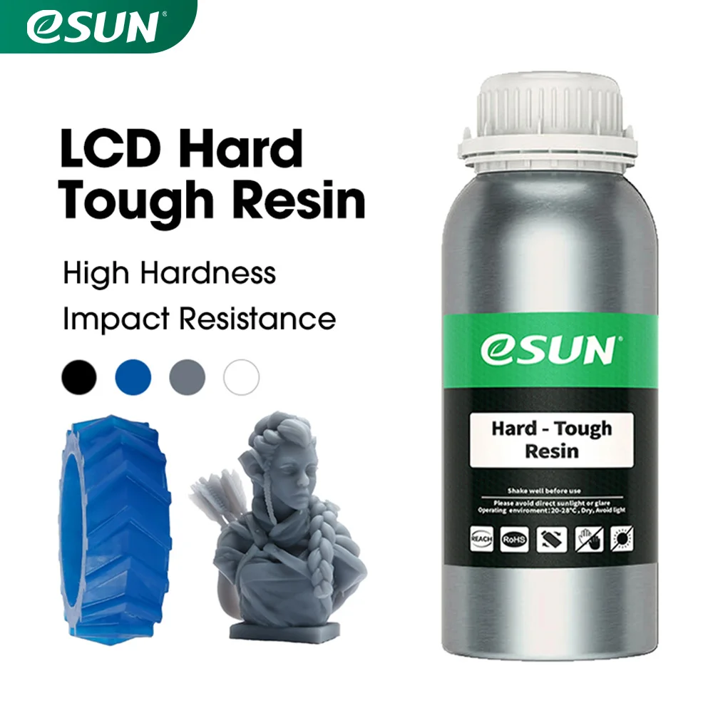 Dura da Resina da Impressora 3d do Abs-como 405nm do Lcd de Esun para a Cura uv do Fotão 500g do Fotopolímero da Impressora do Lcd Resina Resistente Líquida uv 3d