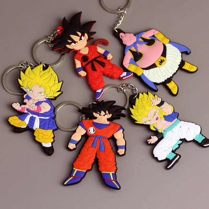 Аниме экшн-фигурка дракона брелок из ПВХ подвесной держатель для ключей Kakarotto Son