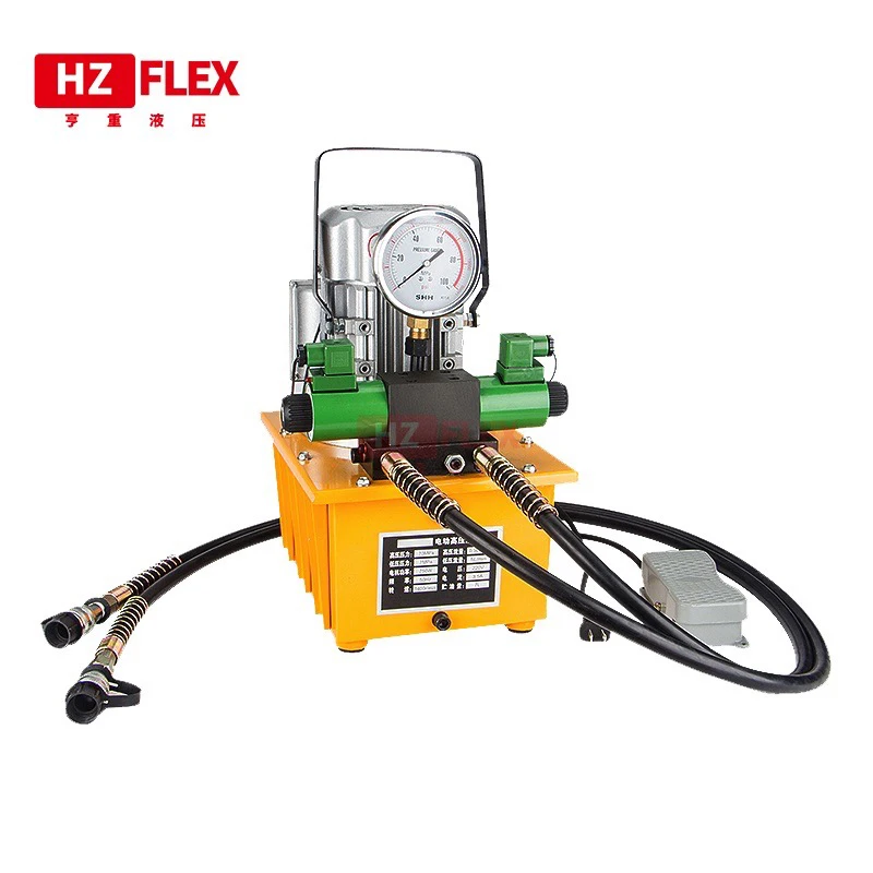 

220V 0.75kw DB075-D2 двойной масляный двухконтурный Электрический насос двойной Соленоидный клапан Гидравлический Электрический