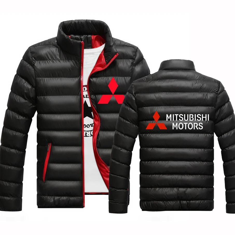 Новинка зимние куртки Mitsubishi Motors с логотипом парка Мужская теплая верхняя одежда