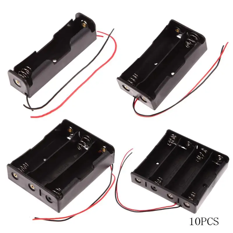 

5Pcs 18650 Plastic Battery Holder Storage Box Case for 4x18650 Battery Holder High Quality Black Battery Case Holder Storage Box