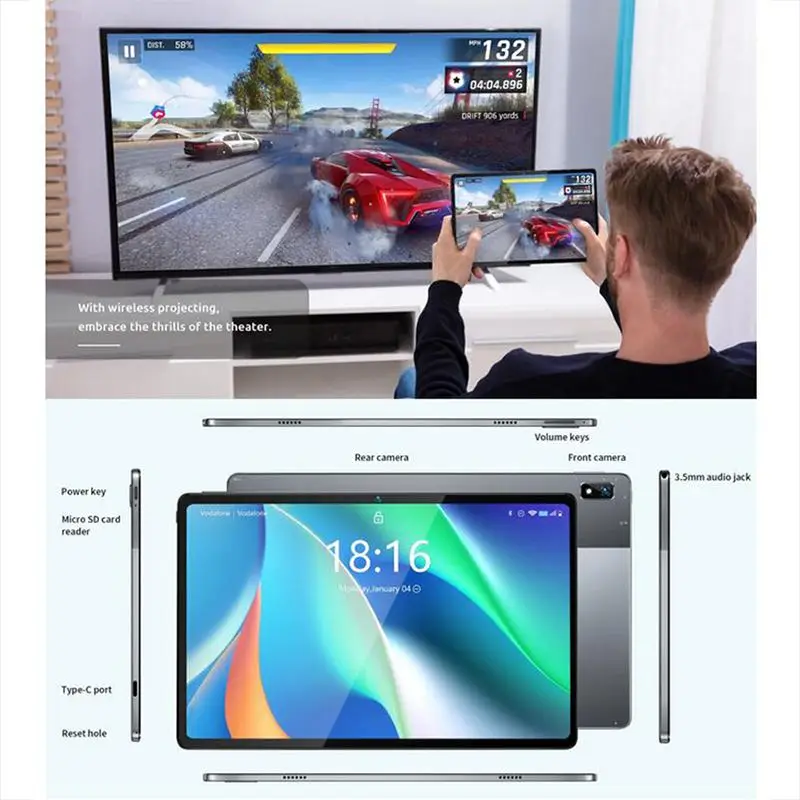 Планшет BMAX MaxPad i11 ОС Android 11 Восьмиядерный процессор UNISOC T618 ОЗУ 8 Гб ПЗУ 128 ГБ