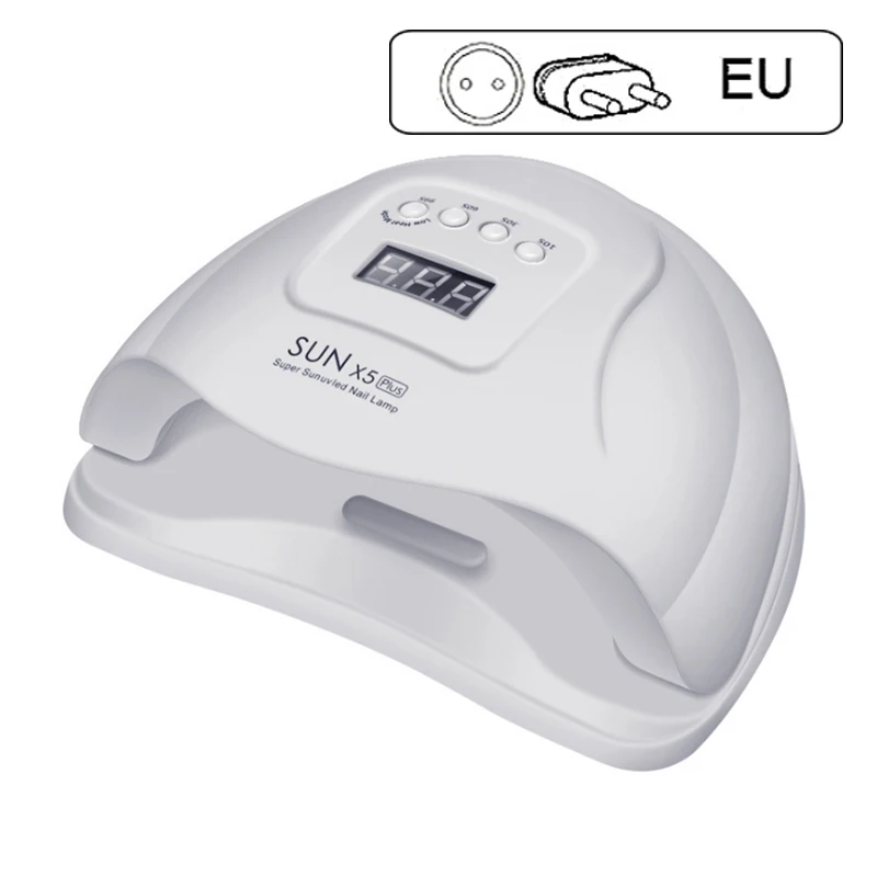 SUN X5 Plus UV LED Lamp Nails Dryer 80W Sensor Lamp Manicure Gel Nail Lamp Drying Lamp For Gel Varnish Professional Nail Dryer - Цвет: 80W EU Plug