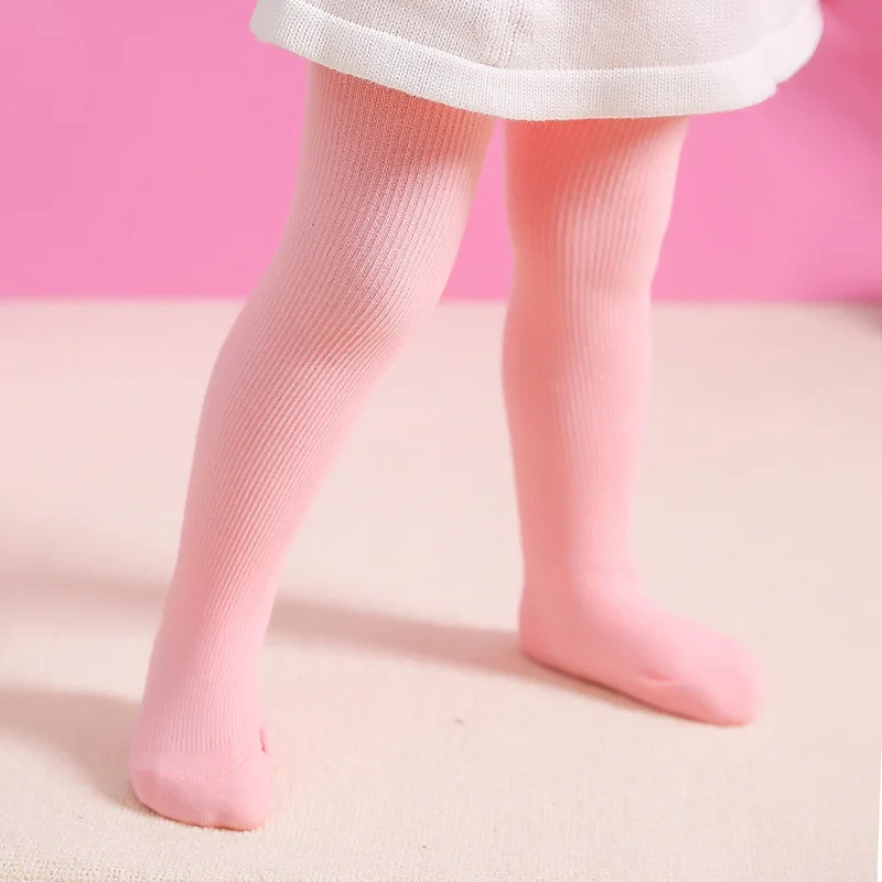 Колготки для маленьких девочек с изображением лотоса детские чулки однотонные