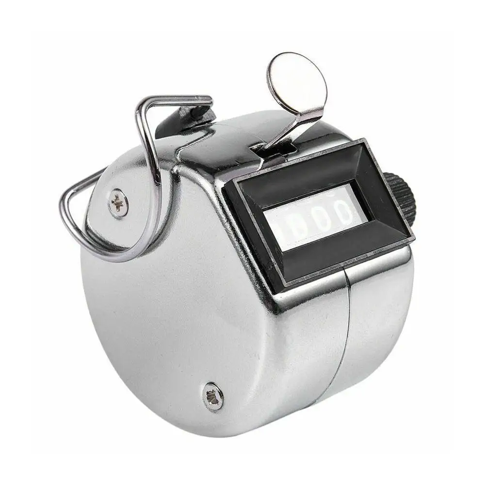 Мини цифровой ручной учетный счетчик 4 цифры номер ручная тележка с подсчета 0 9999