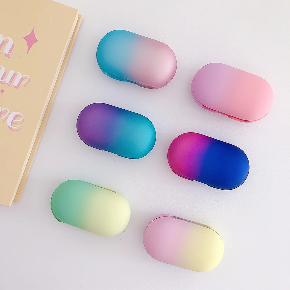 

Gradient Candy Colors Case For galaxy buds plus Protective hard pc Cover For samsung buds+ Earphone Cases