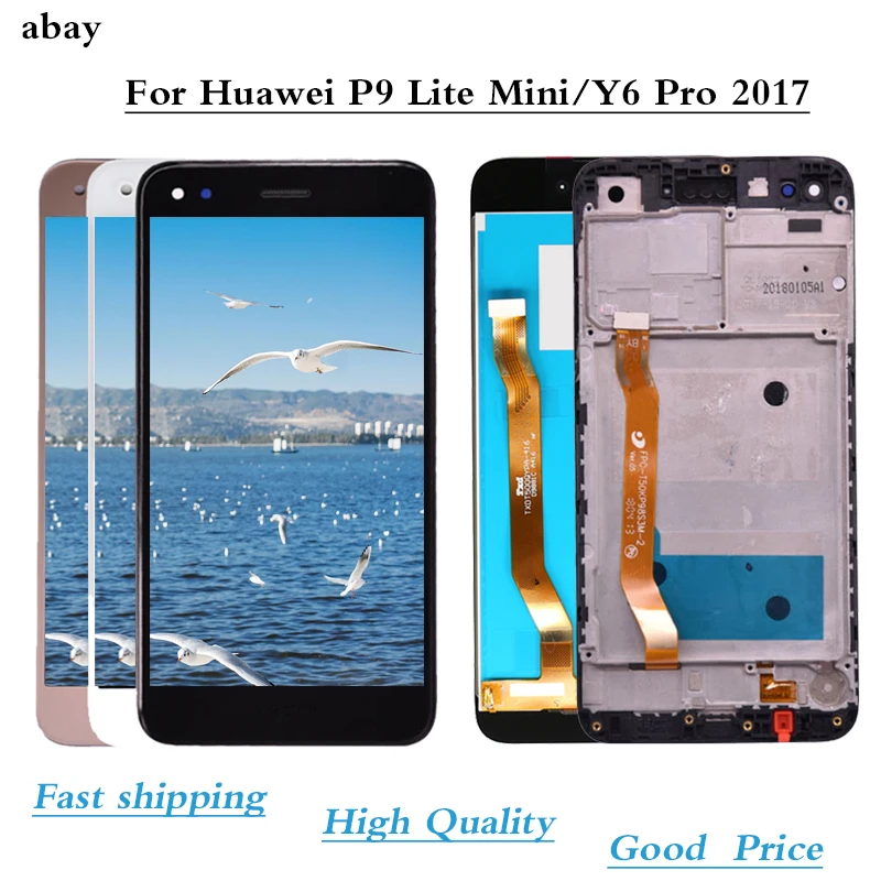 ЖК дисплей и дигитайзер сенсорного экрана в сборе для Huawei P9 Lite Mini 5 0 дюйма Y6 Pro 2017