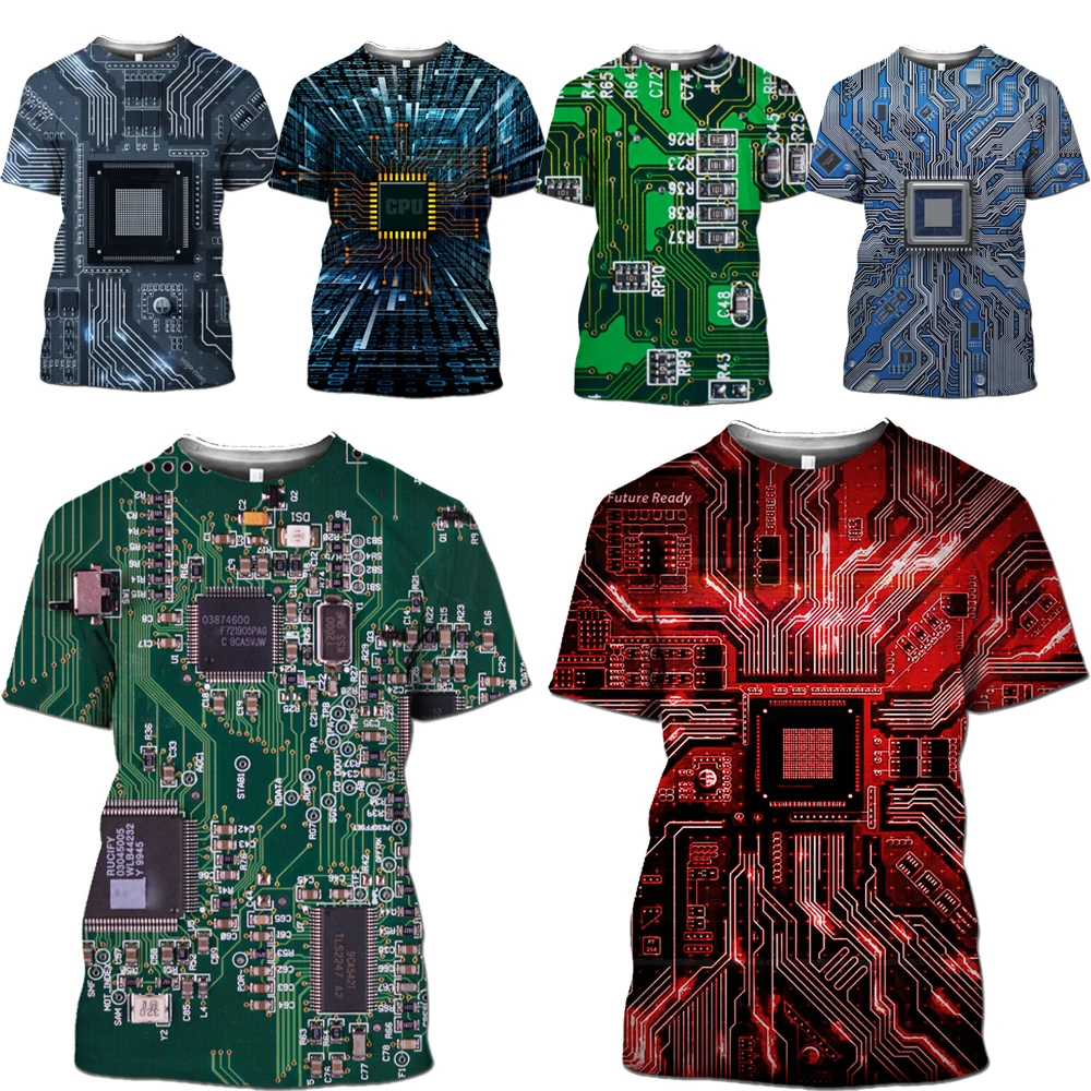 Футболка Mamba Мужская с 3D-принтом тенниска электронными ЧИПАМИ манга забавная