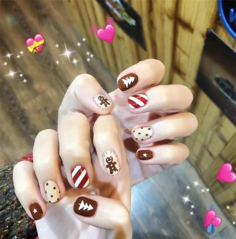 14 насадок 1 шт. золотые серебряные рождественские дизайнерские наклейки для