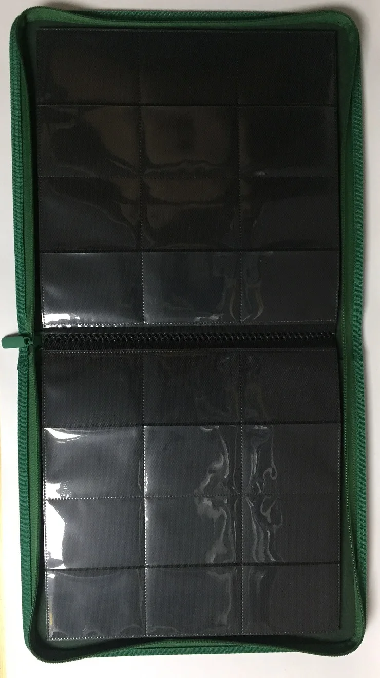 Вместимость 480 карт держатель для альбомы с застежкой молнией покемен/морской