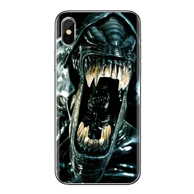 Прозрачные чехлы из ТПУ для samsung Galaxy S2 S3 S4 S5 MINI S6 S7 edge S8 S9 Plus Note 2 3 4 5 8 Coque Fundas Alien Raiders |