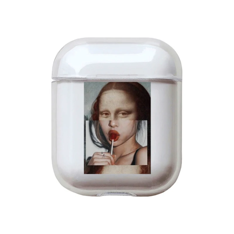 Милый чехол для Apple airpods чехол со смешными героями из мультфильмов статуи искусство Беспроводной Bluetooth наушники чехол для переноски 1/2 мягкие Защитный чехол