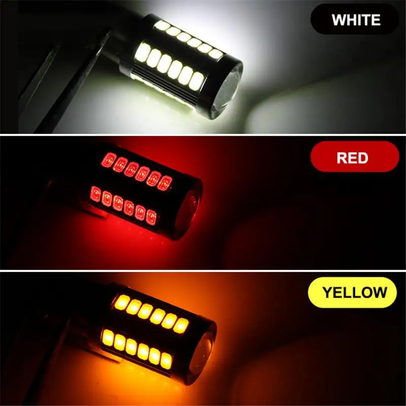 

Car 12V 33SMD LED Bulbs BAY15D 7743 3157 1157 Turn Signal Tail Brake Lamp White Yellow Red Stop Backup Auto Signal Light Bulb