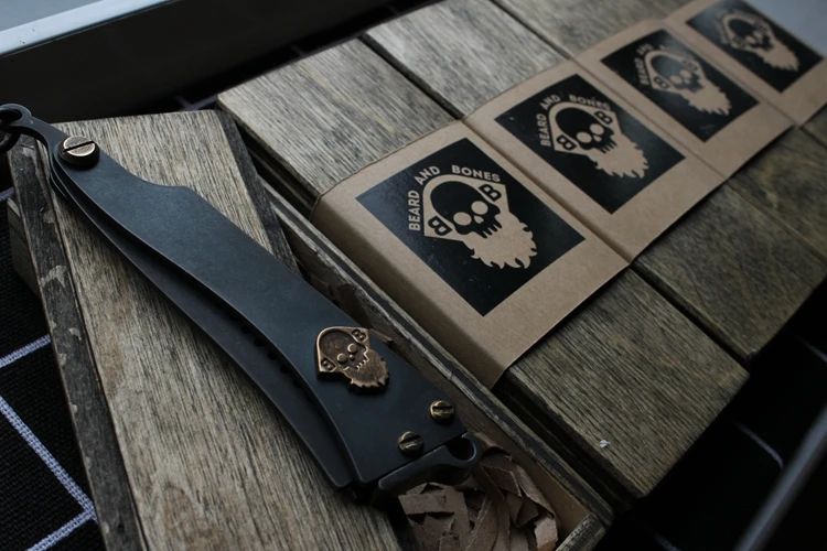 Мужской гребень из меди и нержавеющей стали Портативный ретро локомотив