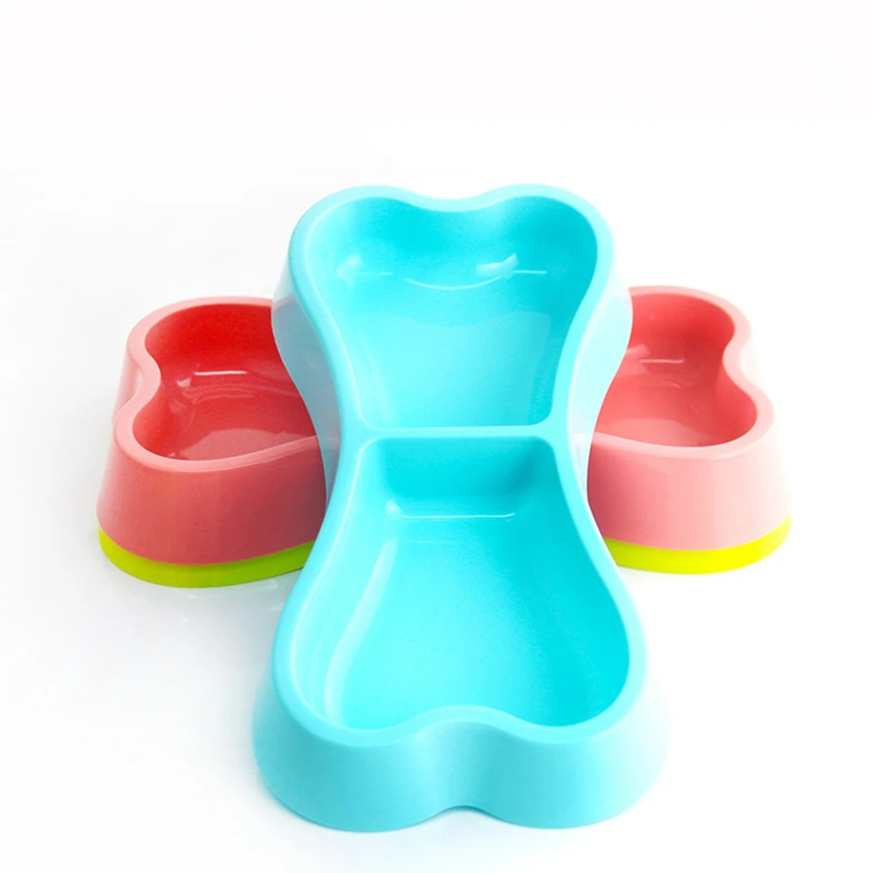 Костяная форма собака кошка питье питание миска блюдо яркие зеленые HTL
