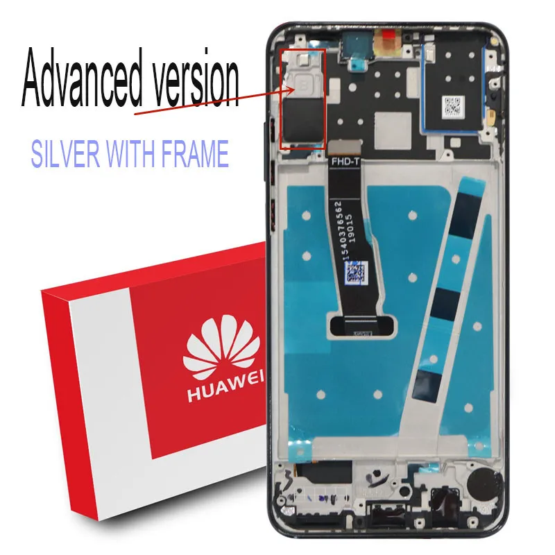 Advanced Silver 6,15 ''дисплей с рамкой Замена для huawei P30 Lite Nova 4e lcd кодирующий преобразователь сенсорного экрана в сборе MAR-LX1 LX2 AL01 - Цвет: Advanced Silver