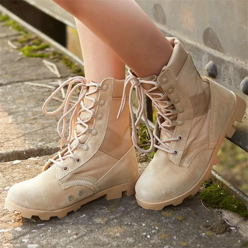 Ботинки походные тактические мужские Нескользящие армейские камуфляжные в