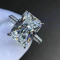 100 925 sterling silver created moissanite citrine diamonds gemstone wedding engagement ring fine jewelry gift wholesale