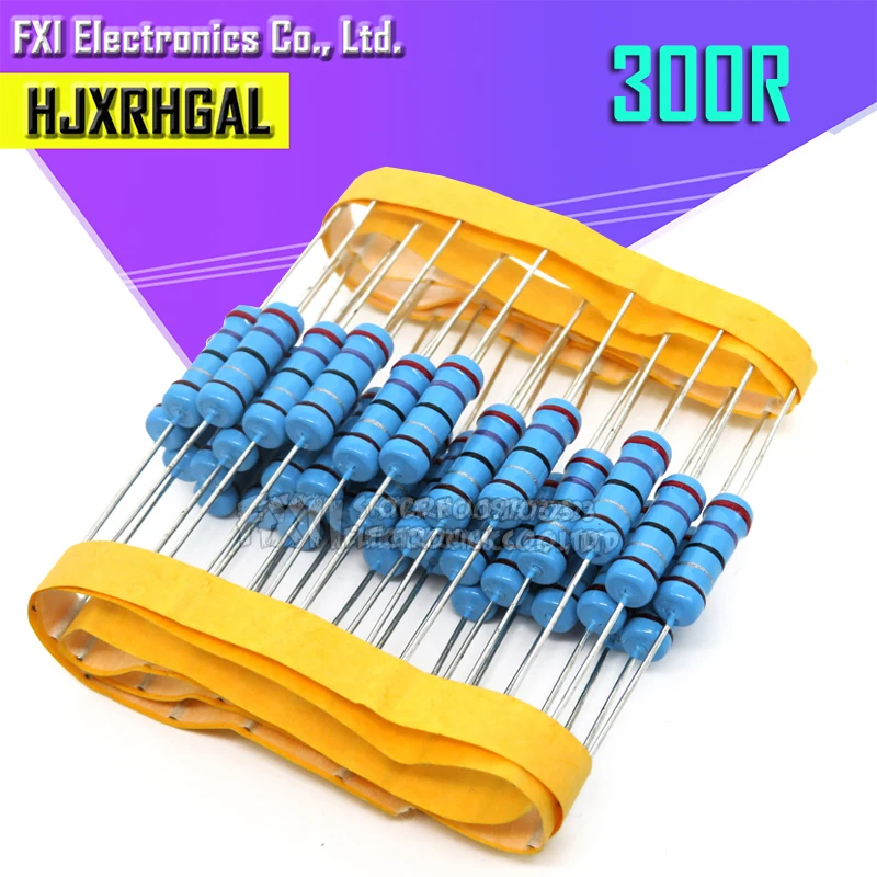 

20pcs 2W 300 ohm 2W 300R Metal film resistor 2W resistance