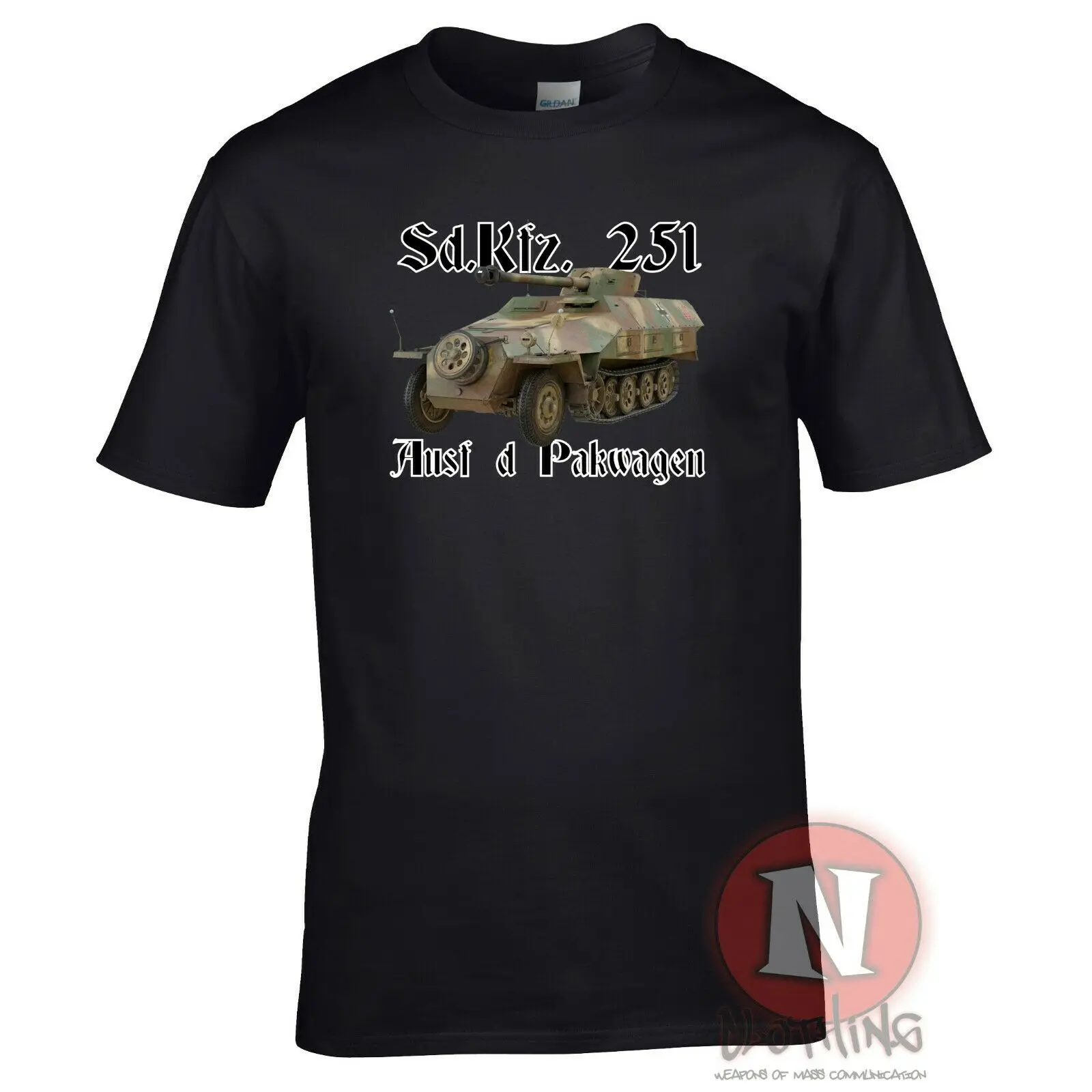 SD.Kfz. 251 Pakwagen Halftrack WW2 немецкая Военная Броня мужская футболка World Tanks