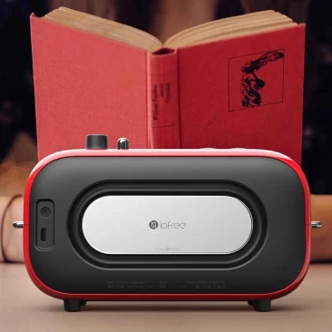 Последний xiaomi mijia LOFREE Bluetooth динамик Мода ретро легкий портативный fm радио кабель
