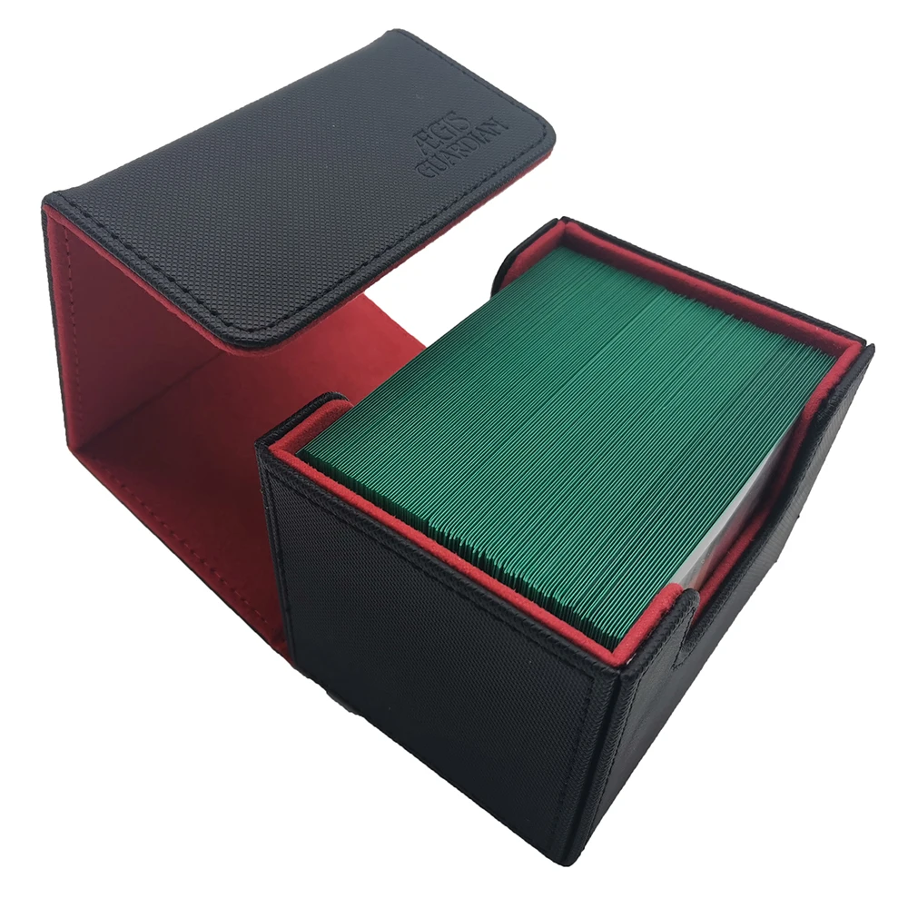 100 + боковое открытие Magic/Pokemon/YuGiOh Чехол для колоды TCG коробка карт: черный