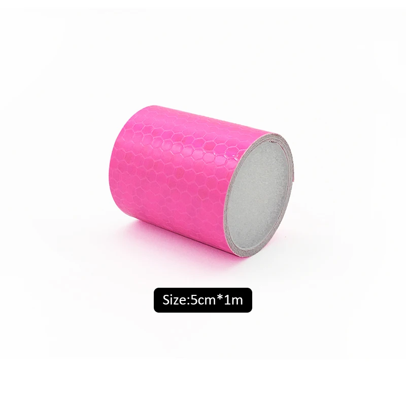 

Светоотражающая самоклеящаяся лента VOOFENG, предупреждающая лента для самостоятельной сборки автомобиля, велосипеда, 5 см х 1 м