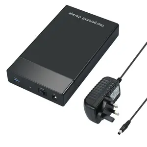 high speed 2 5inch3 5inch usb3 0 sata 1153e hard disk drive box external hdd enclosure case with power adapter accessories k92c free global shipping
