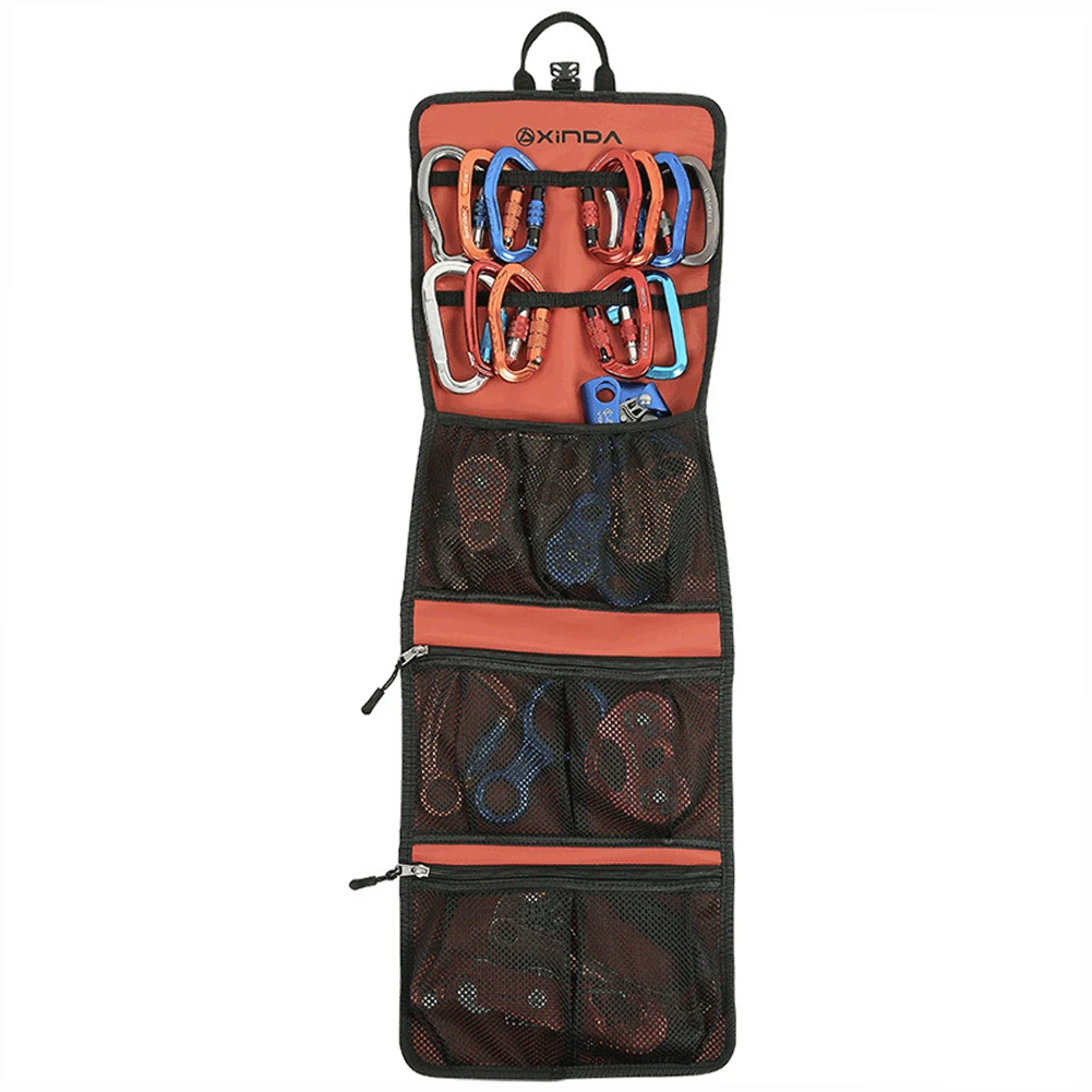 

Carrying Organizer Outdoor Equipment Rock Climbing Carrying Bag 320T Nylon Carabiner Gear Toolkit Storage Pouch