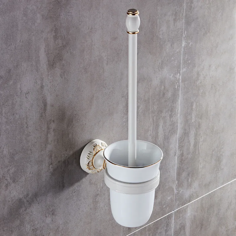 Держатель для туалетной щетки алюминиевый керамический стакан держатель