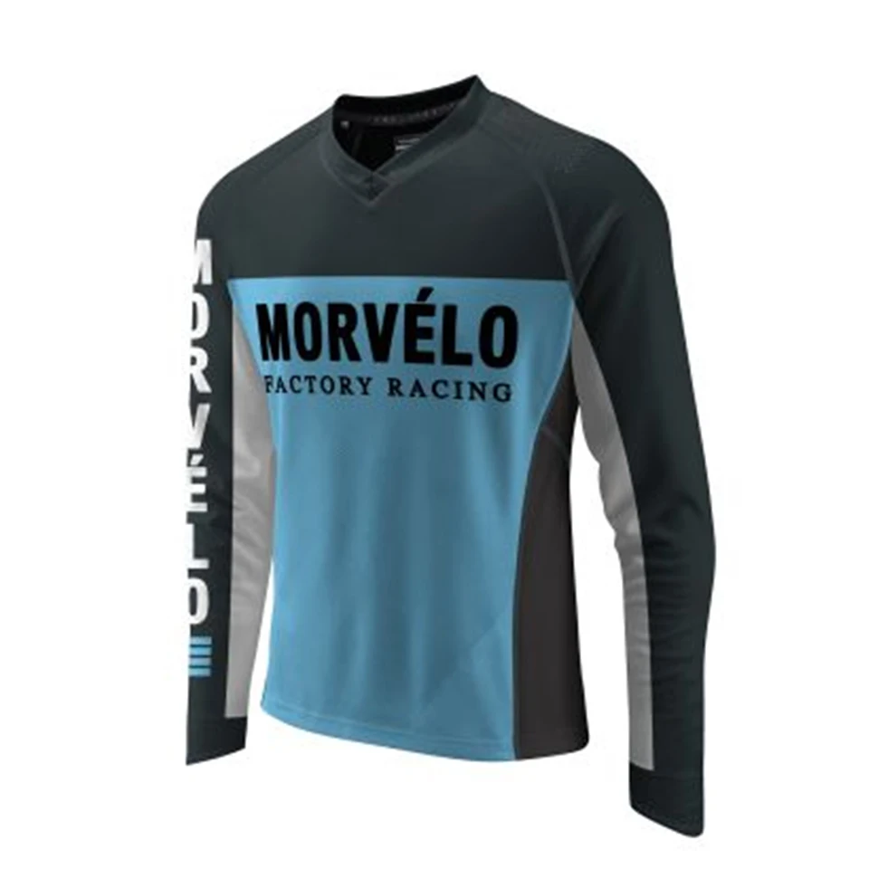 

morvelo Enduro Team Poc Cycling T-shirt Mountain Downhill Bike Long Sleeve Racing Clothes DH MTB Offroad Motocross BMX Jerseys