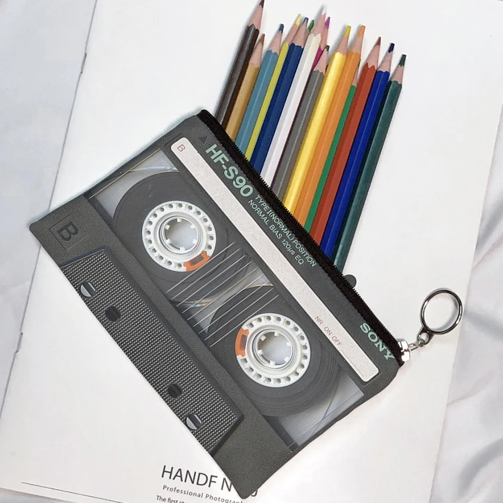 Портативная миниатюрная сумка для хранения кассетной музыкальной ленты милый