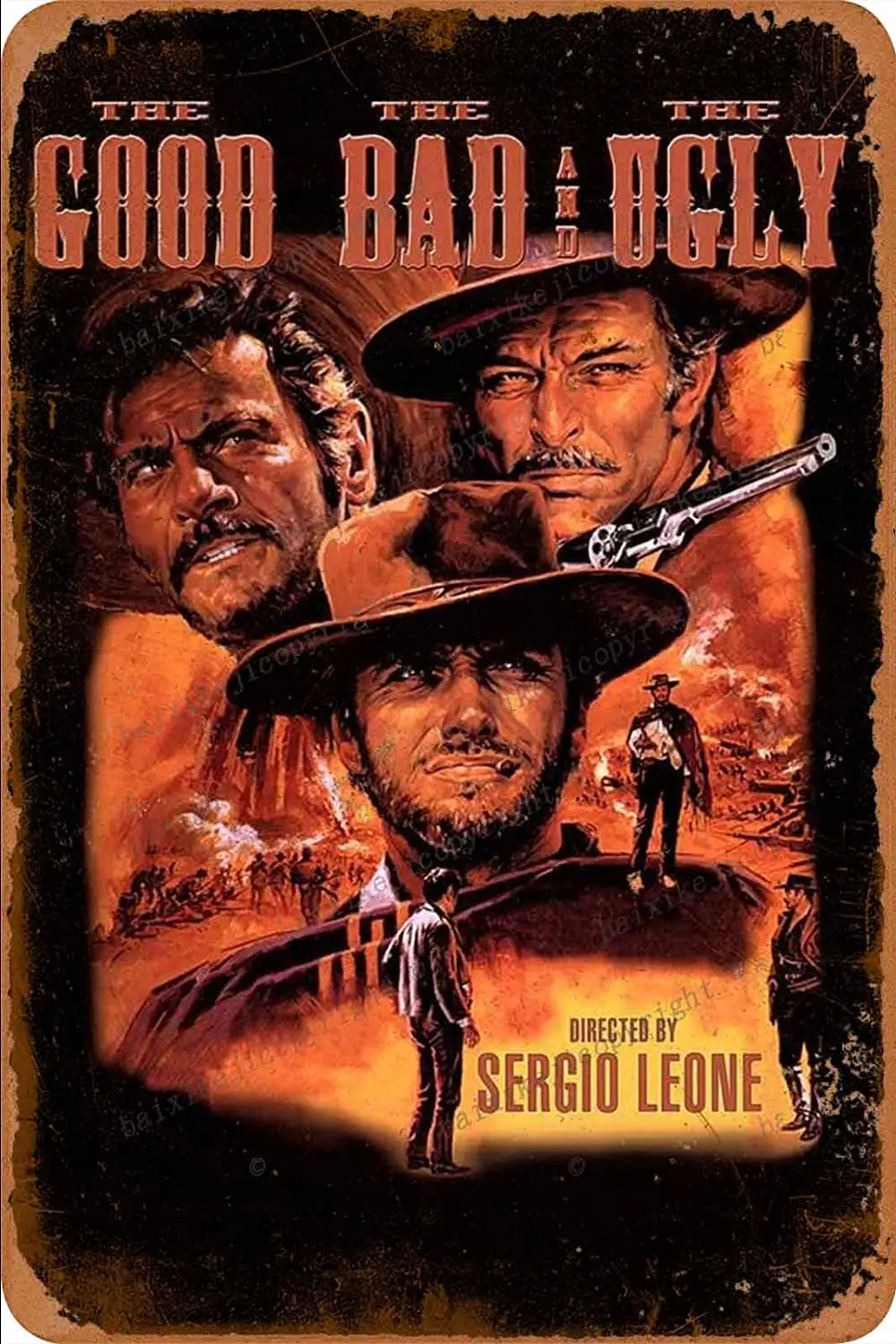 

The Good, the Bad and the Ugly Tin Sign Vintage Metal Sign Poster Home Wall Decor Cafe Bar Pub Club Gift