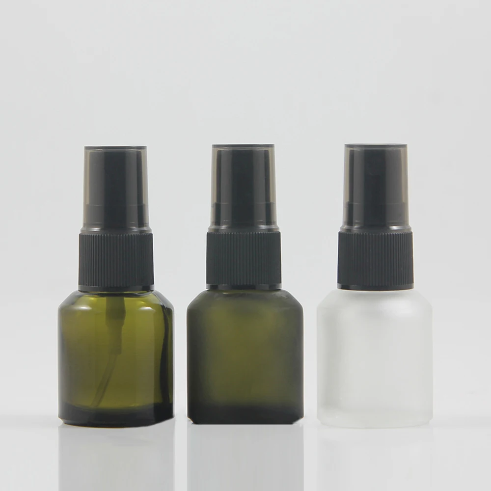 Green/Freen Frosted/Clear Frosted Glass 15ml Face Spray Bottle