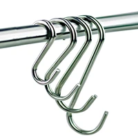 1 pcs metal s shaped hooks for bathroom and kitchen coat hooks multi function storage hooks stainless steel hook