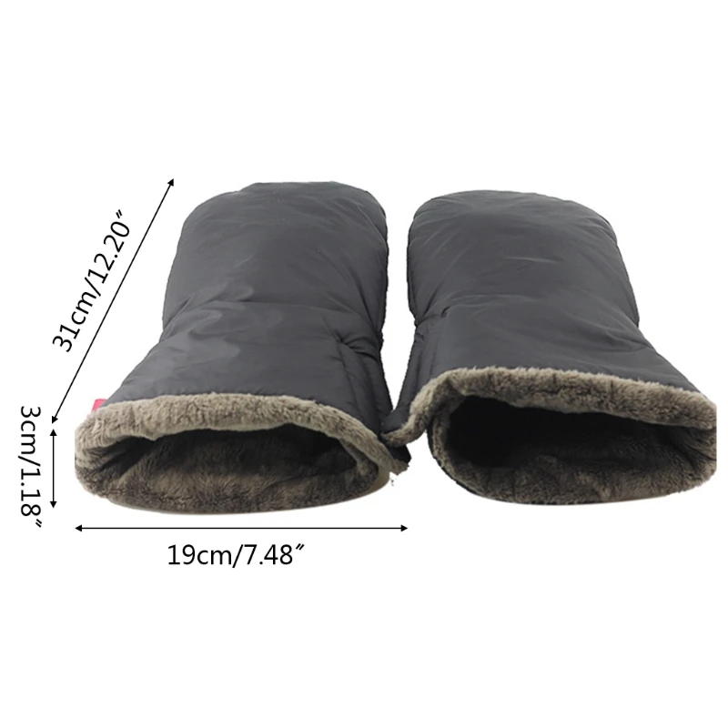 

Baby Carriage Stroller Gloves Warm Fur Fleece Pram Hand High Quality Portable Comfortable Waterproof Muff Baby Pushchair