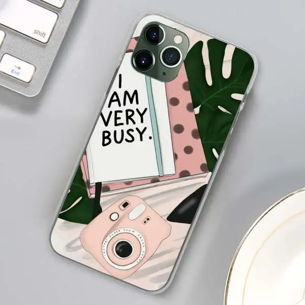 Девушка босс розовый женский телефон чехлы для Apple iPhone 11 Pro Max X XR XS MAX 11 Pro 7 8 6 6s Plus 5 5S SE жесткий чехол - Цвет: H07
