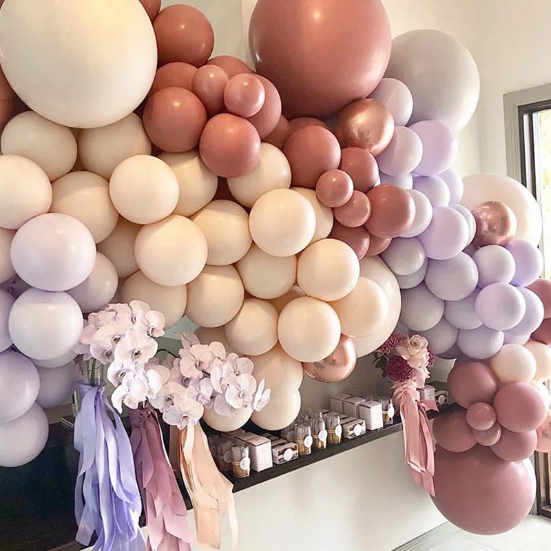 105 Pcs Латексные Макарон шар Комбинации набор/золотые шары гирлянда арочный