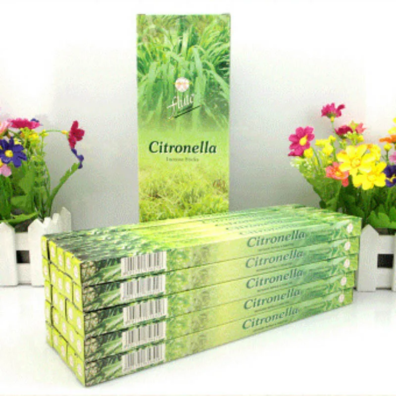 Citronella Флейта 200 палочки/упаковка Цитронелла ароматизатор травяные Порошковые палочки ладан ручной прокатки из индийского сжигания в офисе для медитации - Аромат: Citronella